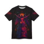 Hemerah Turn Pressure Into Power Angel Statue Neon Vibrant Gothic T-Shirt