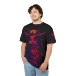 Hemerah Turn Pressure Into Power Angel Statue Neon Vibrant Gothic T-Shirt - Image 3