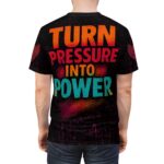 Hemerah Turn Pressure Into Power Angel Statue Neon Vibrant Gothic T-Shirt - Image 6
