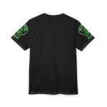 Hemerah Warrior Shaman Green and Black Psychedelic T-Shirt - Image 2