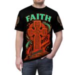 Hemerah Turn Doubt Into Drive Faith Celtic Cross T-Shirt - Image 5