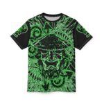 Hemerah Warrior Shaman Green and Black Psychedelic T-Shirt