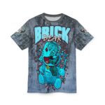Hemerah Brick Bear Always Keep It Solid Blue Robotic Teddy T-Shirt