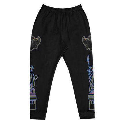 Hemerah Neon Outline NY Liberty Retro Glitch Streetwear Joggers