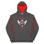 Hemerah Warrior Class 2 Bold Red Skull Streetwear Hoodie