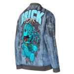 Hemerah Brick Bear Always Keep It Solid Blue Robotic Teddy Bomber Jacket - Image 4