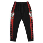 Hemerah Always Be Silent Red Skull Gothic Horror Men’s Joggers - Image 3
