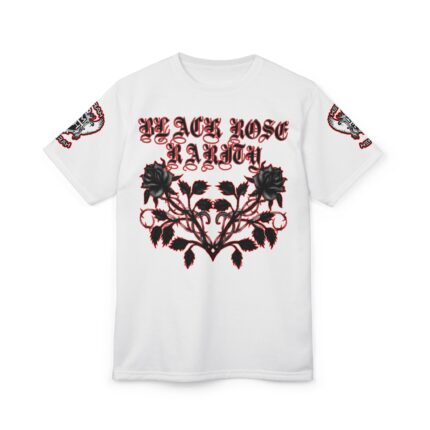 Hemerah Black Rose Rarity Gothic Floral Graphic Tee